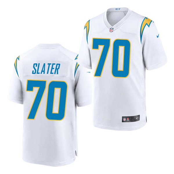 Men's Los Angeles Chargers #70 Rashawn Slater White NFL 2021 Draft Vapor Untouchable Limited Stitched Jersey Men's Los Angeles Chargers #70 Rashawn Slater White NFL 2021 Draft Vapor Untouchable Limited Stitched Jersey